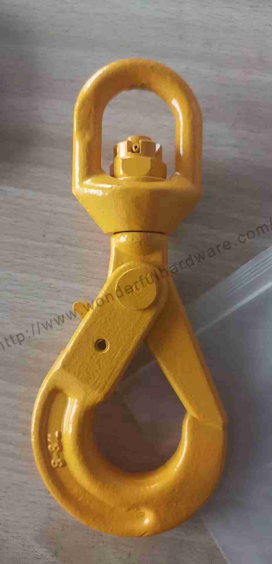 swivel self locking hook